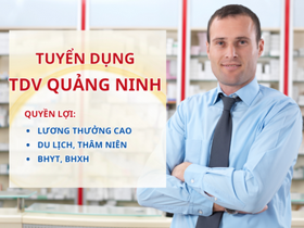 Tuyển dụng 01 TDV khu vực Quảng Ninh